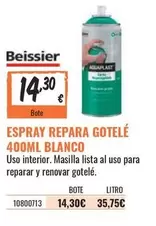 Oferta de Beissier - Espray Repara Gotelé 400ml Blanco por 14,3€ en Obramat