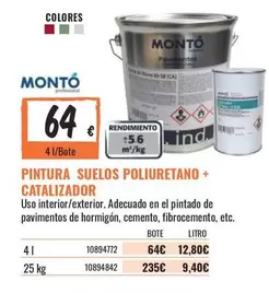 Oferta de Pintura Suelos Poliuretano + Catalizador por 64€ en Obramat