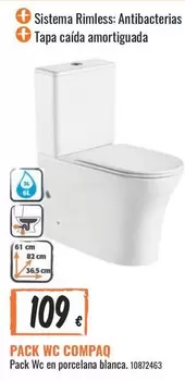 Oferta de Sistema - Wc Compaq por 109€ en Obramat