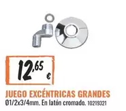 Oferta de Juego Excéndricas Grandes por 12,65€ en Obramat