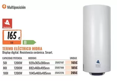 Oferta de Termo Electrico Hidra por 165€ en Obramat