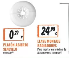Oferta de Llave Montaje Radiadores por 24,9€ en Obramat