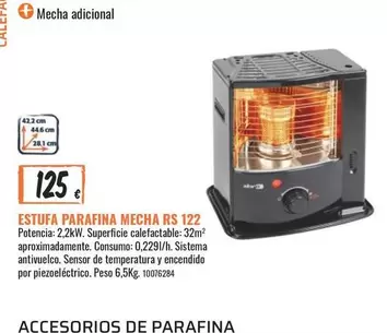 Oferta de Sistema - Estufa Parafina Rs 122 por 125€ en Obramat