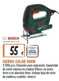 Oferta de Bosch - Sierra Calar 500w por 55€ en Obramat