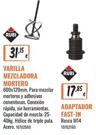Oferta de Rubi - Mortero por 17,85€ en Obramat