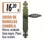 Oferta de Juego De Manillas Candela por 16,2€ en Obramat