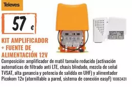Oferta de Kit Amplificador + Fuente De Alimentación 12v por 57€ en Obramat
