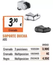 Oferta de ABS - Soporte Ducha Abs por 3,9€ en Obramat