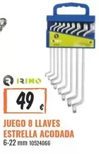 Oferta de Estrella - Juego 8 Llaves  Acodada por 49€ en Obramat