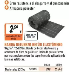 Oferta de Banda Refuerzo Elastomero por 2,54€ en Obramat