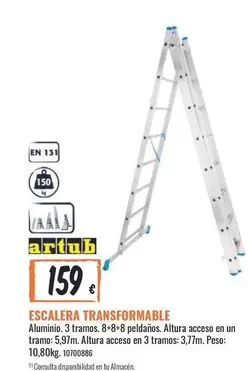Oferta de Escalera Transformable por 159€ en Obramat