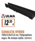 Oferta de Canaleta Hydro por 12,3€ en Obramat