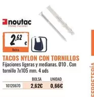 Oferta de Tacos Nylon Con Tornillos por 0,66€ en Obramat