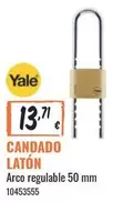 Oferta de Candado Laton por 13,71€ en Obramat