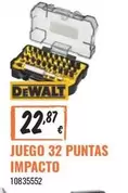 Oferta de Dewalt - Juego 32 Puntas Impacto por 22,87€ en Obramat