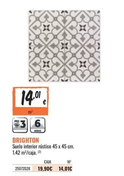 Oferta de Brighton - Suelo Interior Rístico por 14,01€ en Obramat