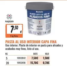 Oferta de Pasta Al Uso Interior Capa Fina por 7,5€ en Obramat