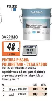 Oferta de Barpimo - Pintura Piscina Poliuretano + Catalizador por 48€ en Obramat