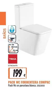 Oferta de Teka - Pack Wc Formentera Compac por 199€ en Obramat