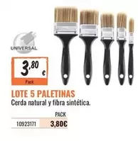 Oferta de Universal - Lote 5 Paletinas por 3,8€ en Obramat