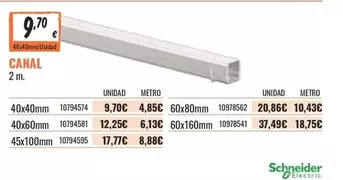 Oferta de Canal por 9,7€ en Obramat