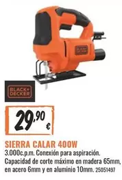 Oferta de Black & Decker - Sierra Calar 400w por 29,9€ en Obramat