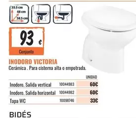 Oferta de Victoria - Inodoro Victoria por 93€ en Obramat