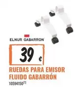 Oferta de Ruedas Para Emisor Fluido Gabarron por 39€ en Obramat