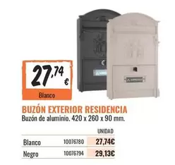 Oferta de Blanco - Buzon Exterior Residencia por 27,74€ en Obramat