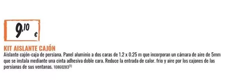 Oferta de Aire - Kit Aislantes Cajón por 9,4€ en Obramat