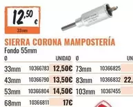 Oferta de Corona - Sierra  Mampostería por 12,5€ en Obramat