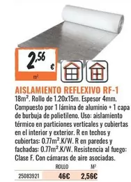 Oferta de Paredes - Aislamiento Reflexivo Rf-1 por 2,56€ en Obramat