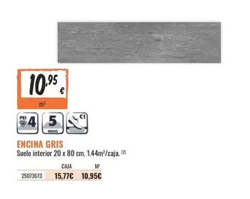 Oferta de Suelo Interior 20 X 80 Cm. 1.44M/Caja por 10,95€ en Obramat