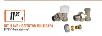 Oferta de Kit Llave + Detentor Multicapa por 11,95€ en Obramat