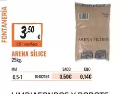 Oferta de Arena Silice por 3,5€ en Obramat