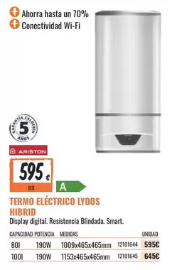 Oferta de Ariston - Termo Electrico por 595€ en Obramat