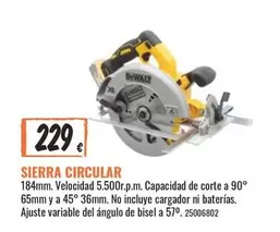 Oferta de Sierra Circular por 229€ en Obramat