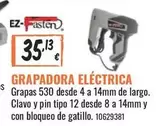 Oferta de Clavo - Grapadora por 35,13€ en Obramat