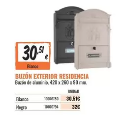 Oferta de Blanco - Buzon Exterior Residencia por 30,51€ en Obramat