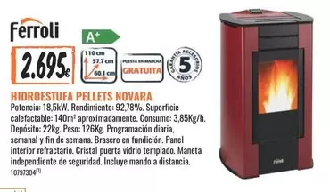 Oferta de Ferroli - Hidroestura Pellets Novara por 2,69€ en Obramat