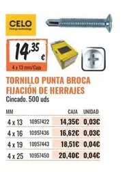 Oferta de Tornillo Punta Broca Fijación De Herrajes por 14,35€ en Obramat