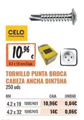 Oferta de Tornillo Punta Broca Cabeza Ancha Din75ha por 10,96€ en Obramat