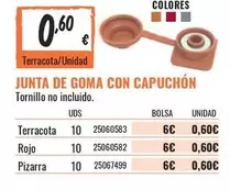 Oferta de Junta De Goma Con Capuchon por 0,6€ en Obramat