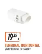 Oferta de Terminal Horizontal por 19,95€ en Obramat