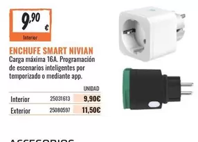 Oferta de Enchufe Smart por 9,9€ en Obramat