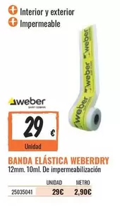 Oferta de Weber - Banda Elastica por 29€ en Obramat