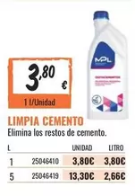 Oferta de Mpl - Limpia Cemento por 3,8€ en Obramat