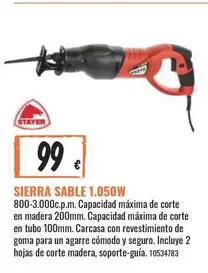 Oferta de Stayer - Sierra Sable 1050w por 99€ en Obramat