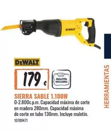 Oferta de Dewalt - Sierra Sable por 179€ en Obramat