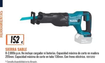 Oferta de Sierra Sable por 152€ en Obramat